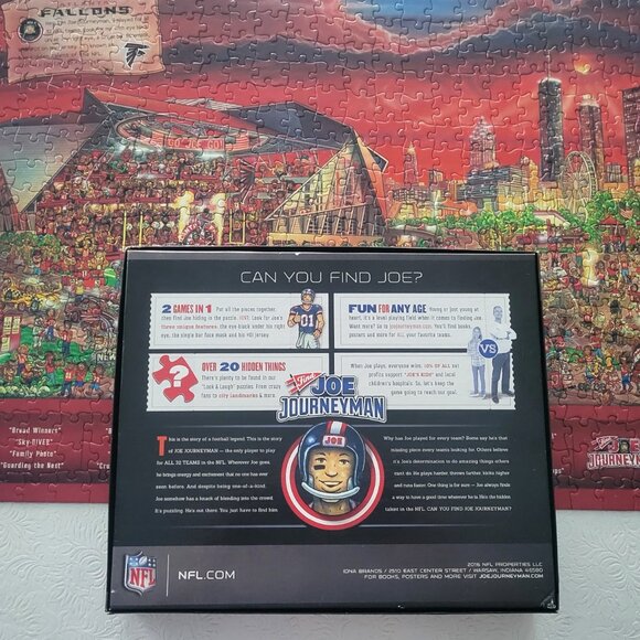 Atlanta Falcons NFL Puzzle Search Puzzle “Can You Find Joe?” 500 Pieces Made in - Picture 8 of 11